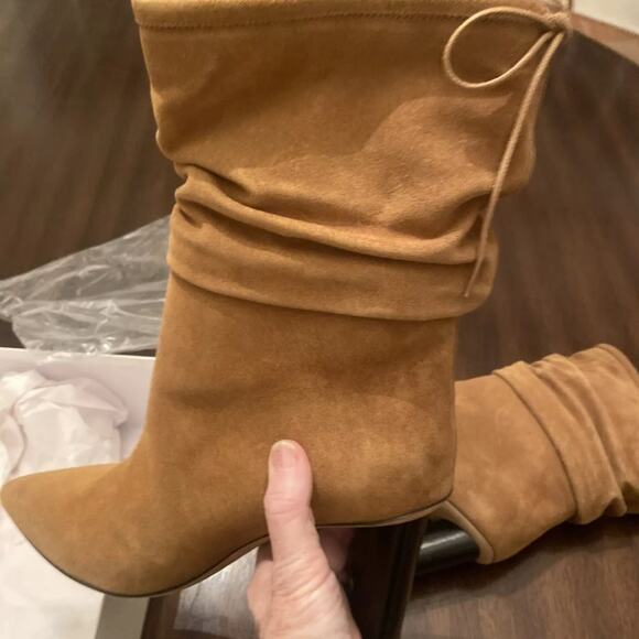 🔥🔥FIRE SALE 🔥🔥IRO Women's Tan Suede Heeled Boots, 9 - Picture 8 of 10